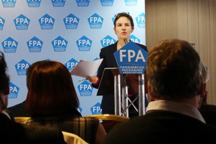 Shadow Defra minister Mary Creagh, speaking at the 2013 FPA Environmental Seminar